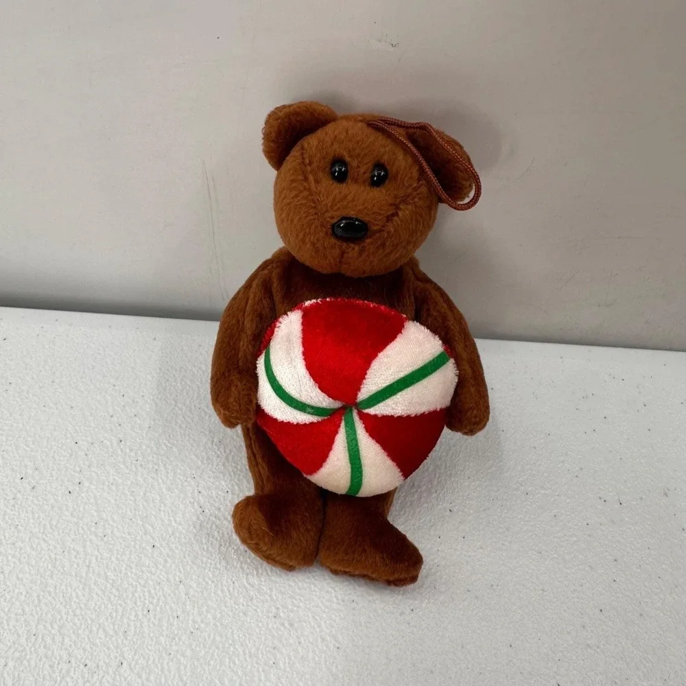 Vintage Dandee Christmas Plush Bear Ty Jingles Gift Set Ornament 5